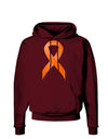 Leukemia Awareness Ribbon - Orange Dark Hoodie Sweatshirt-Hoodie-TooLoud-Maroon-Small-Davson Sales