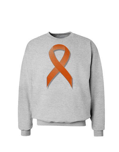 Leukemia Awareness Ribbon - Orange Sweatshirt-Sweatshirts-TooLoud-AshGray-Small-Davson Sales