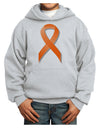 Leukemia Awareness Ribbon - Orange Youth Hoodie Pullover Sweatshirt-Youth Hoodie-TooLoud-Ash-XS-Davson Sales