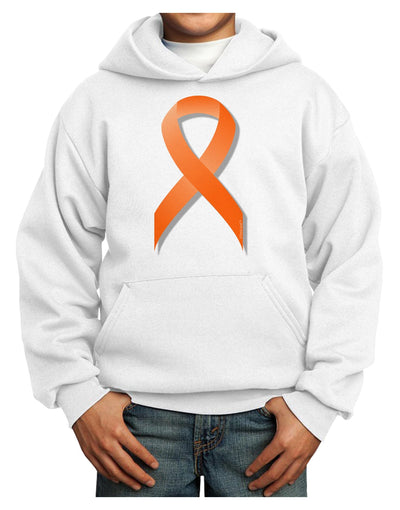 Leukemia Awareness Ribbon - Orange Youth Hoodie Pullover Sweatshirt-Youth Hoodie-TooLoud-White-XS-Davson Sales