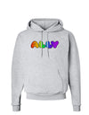 LGBT Ally Rainbow Text Hoodie Sweatshirt by TooLoud-Hoodie-TooLoud-AshGray-Small-Davson Sales