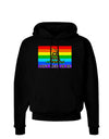 LGBT Rainbow Gadsden Flag Freedom Dark Hoodie Sweatshirt-Hoodie-TooLoud-Black-Small-Davson Sales