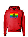 LGBT Rainbow Gadsden Flag Freedom Dark Hoodie Sweatshirt-Hoodie-TooLoud-Red-Small-Davson Sales