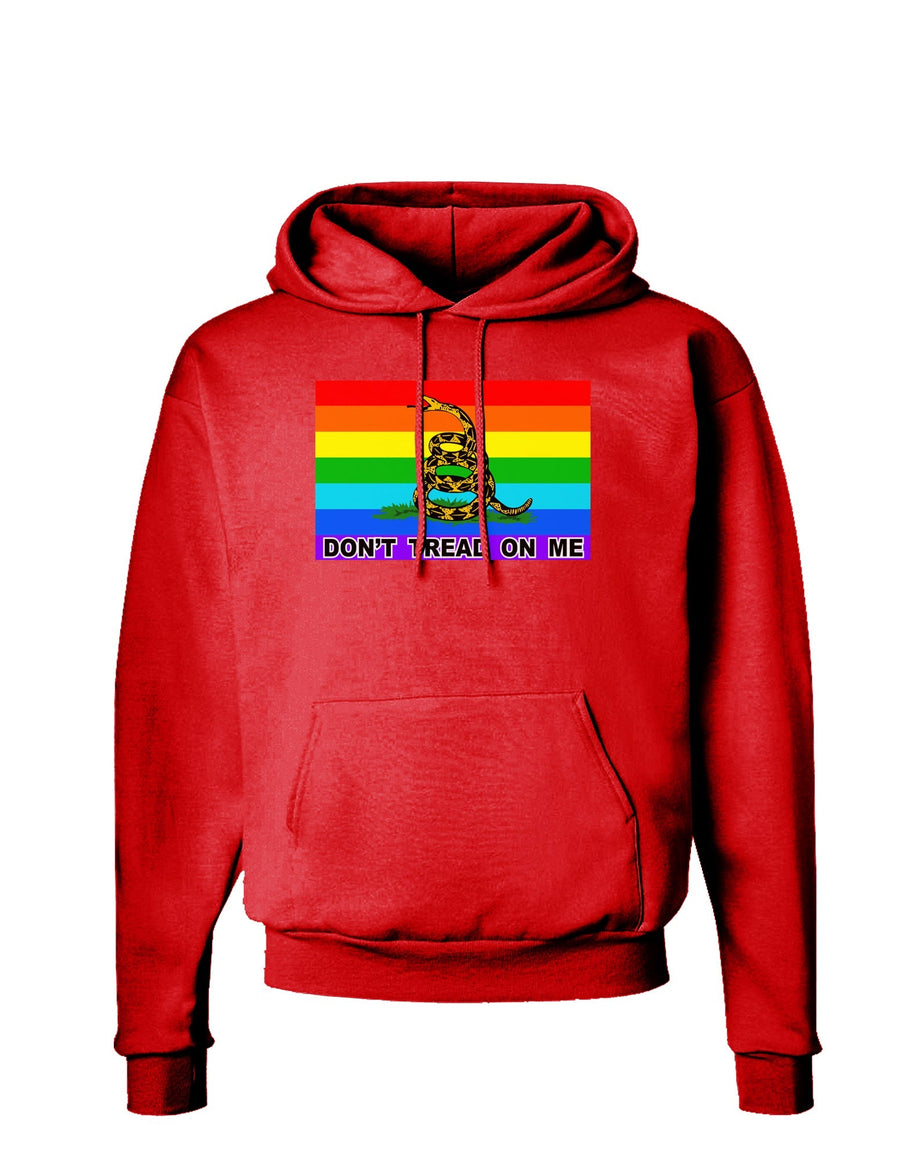 LGBT Rainbow Gadsden Flag Freedom Dark Hoodie Sweatshirt-Hoodie-TooLoud-Black-Small-Davson Sales