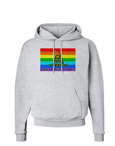 LGBT Rainbow Gadsden Flag Freedom Hoodie Sweatshirt-Hoodie-TooLoud-AshGray-Small-Davson Sales