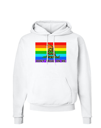 LGBT Rainbow Gadsden Flag Freedom Hoodie Sweatshirt-Hoodie-TooLoud-White-Small-Davson Sales