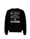 Libertarian Against Authority Abuse Adult Dark Sweatshirt-Sweatshirts-TooLoud-Black-Small-Davson Sales