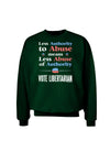 Libertarian Against Authority Abuse Adult Dark Sweatshirt-Sweatshirts-TooLoud-Deep-Forest-Green-Small-Davson Sales