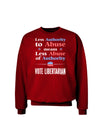 Libertarian Against Authority Abuse Adult Dark Sweatshirt-Sweatshirts-TooLoud-Deep-Red-Small-Davson Sales