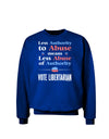 Libertarian Against Authority Abuse Adult Dark Sweatshirt-Sweatshirts-TooLoud-Deep-Royal-Blue-Small-Davson Sales