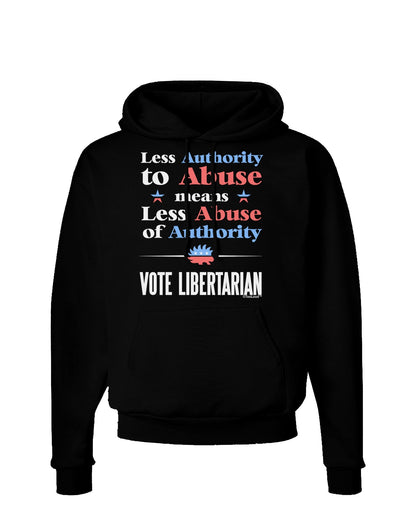 Libertarian Against Authority Abuse Dark Hoodie Sweatshirt-Hoodie-TooLoud-Black-Small-Davson Sales