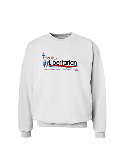 Libertarian Slogan Sweatshirt-Sweatshirts-TooLoud-White-Small-Davson Sales