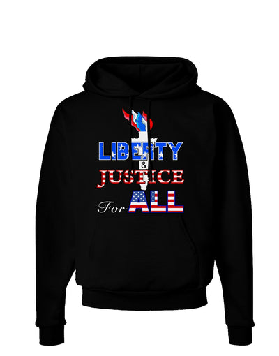 Liberty and Justice for All Dark Hoodie Sweatshirt-Hoodie-TooLoud-Black-Small-Davson Sales