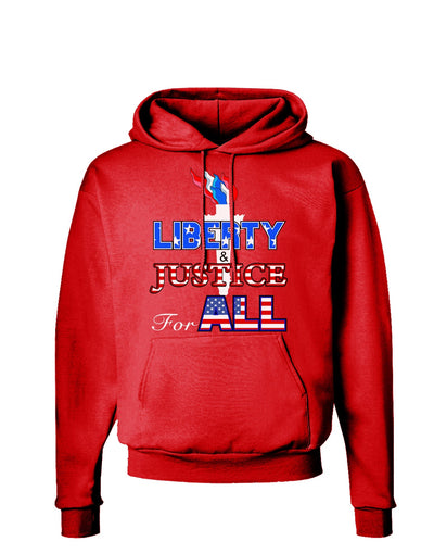 Liberty and Justice for All Dark Hoodie Sweatshirt-Hoodie-TooLoud-Red-Small-Davson Sales