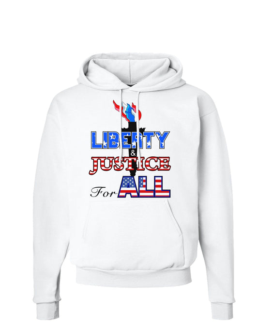 Liberty and Justice for All Hoodie Sweatshirt-Hoodie-TooLoud-White-Small-Davson Sales