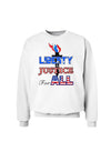 Liberty and Justice for All Sweatshirt-Sweatshirts-TooLoud-White-Small-Davson Sales