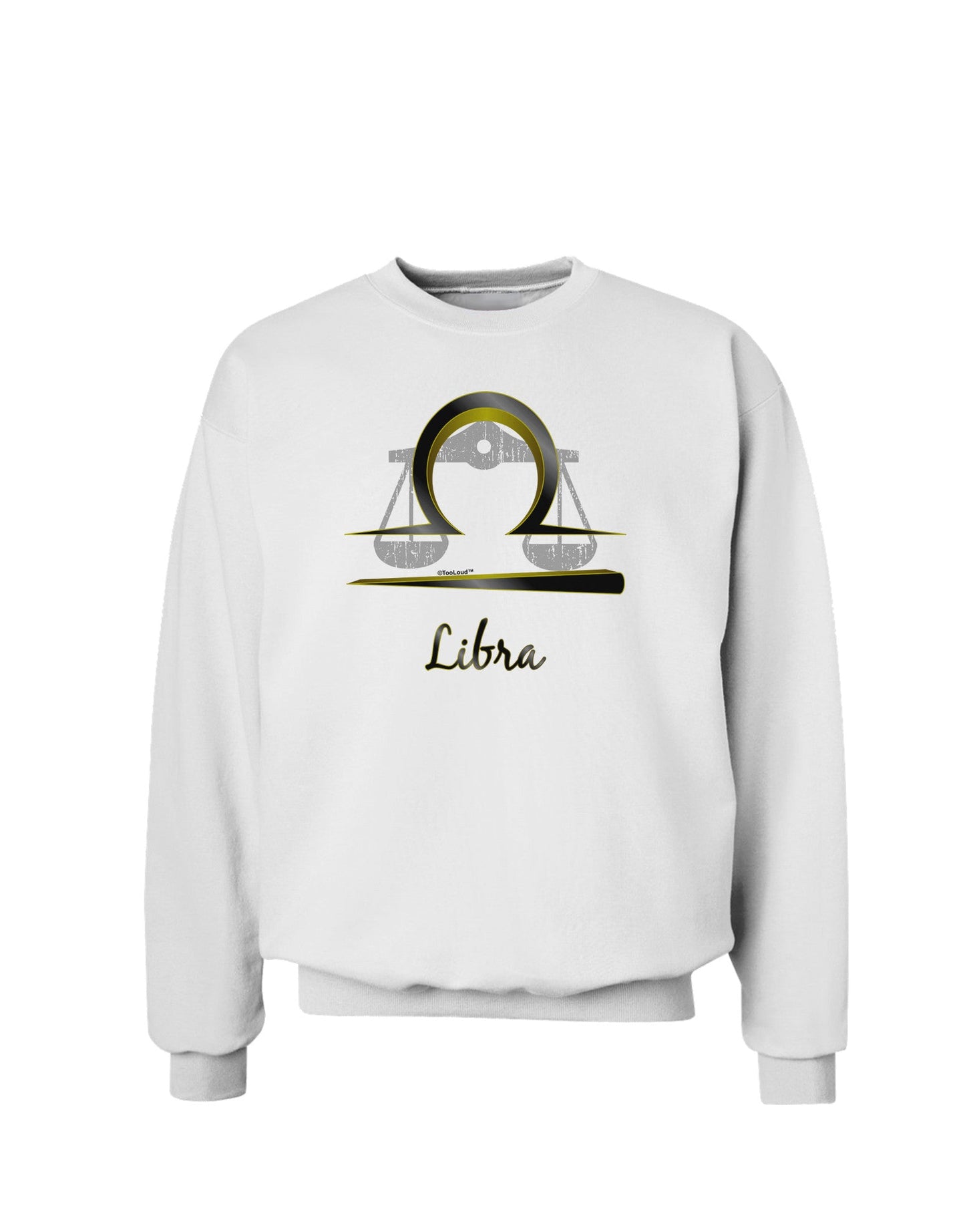 Libra Symbol Sweatshirt-Sweatshirts-TooLoud-White-Small-Davson Sales