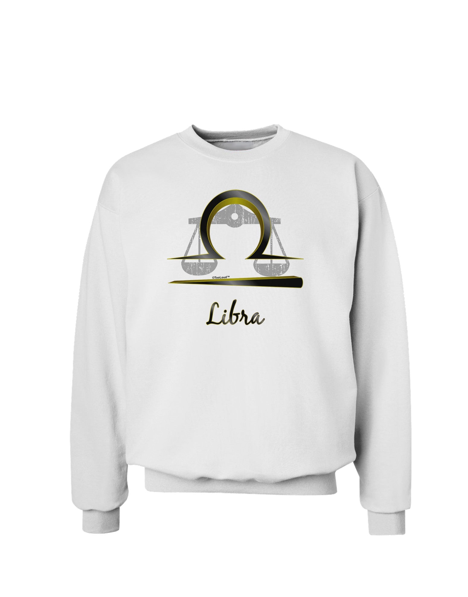 Libra Symbol Sweatshirt-Sweatshirts-TooLoud-White-Small-Davson Sales