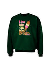 Lick Me Till Ice Cream Adult Dark Sweatshirt-Sweatshirts-TooLoud-Deep-Forest-Green-Small-Davson Sales