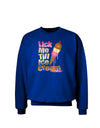 Lick Me Till Ice Cream Adult Dark Sweatshirt-Sweatshirts-TooLoud-Deep-Royal-Blue-Small-Davson Sales