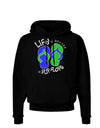 Life is Better in Flip Flops - Blue and Green Dark Hoodie Sweatshirt-Hoodie-TooLoud-Black-Small-Davson Sales