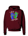 Life is Better in Flip Flops - Blue and Green Dark Hoodie Sweatshirt-Hoodie-TooLoud-Maroon-Small-Davson Sales