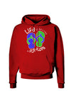 Life is Better in Flip Flops - Blue and Green Dark Hoodie Sweatshirt-Hoodie-TooLoud-Red-Small-Davson Sales