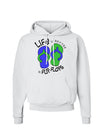 Life is Better in Flip Flops - Blue and Green Hoodie Sweatshirt-Hoodie-TooLoud-White-Small-Davson Sales