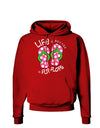 Life is Better in Flip Flops - Pink and Green Dark Hoodie Sweatshirt-Hoodie-TooLoud-Red-Small-Davson Sales