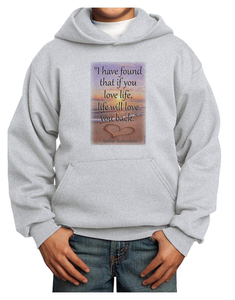 Life Will Love You Back Youth Hoodie Pullover Sweatshirt by TooLoud-Youth Hoodie-TooLoud-White-XS-Davson Sales