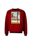 Lifeguard Station Watercolor Adult Dark Sweatshirt-Sweatshirts-TooLoud-Deep-Red-Small-Davson Sales