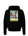 Lifeguard Station Watercolor Dark Hoodie Sweatshirt-Hoodie-TooLoud-Black-Small-Davson Sales