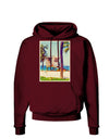 Lifeguard Station Watercolor Dark Hoodie Sweatshirt-Hoodie-TooLoud-Maroon-Small-Davson Sales