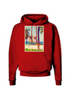 Lifeguard Station Watercolor Dark Hoodie Sweatshirt-Hoodie-TooLoud-Red-Small-Davson Sales