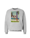 Lifeguard Station Watercolor Sweatshirt-Sweatshirts-TooLoud-AshGray-Small-Davson Sales