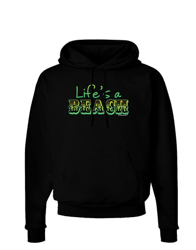 Lifes a Beach Color Dark Hoodie Sweatshirt by TooLoud-Hoodie-TooLoud-Black-Small-Davson Sales