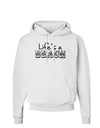 Lifes a Beach Hoodie Sweatshirt by TooLoud-Hoodie-TooLoud-White-Small-Davson Sales