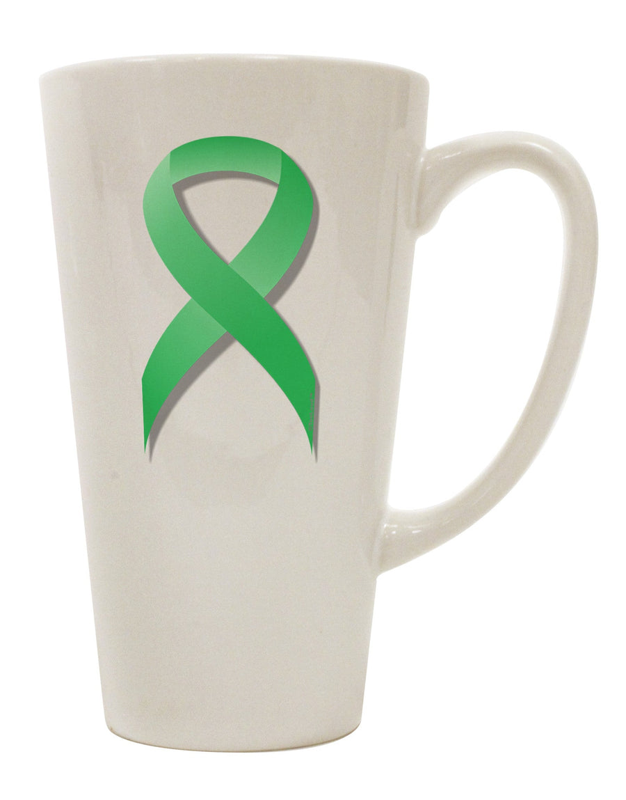 Light Green 16 Ounce Conical Latte Coffee Mug - Perfect for Celiac Disease Awareness Ribbon Enthusiasts - TooLoud-Conical Latte Mug-TooLoud-White-Davson Sales