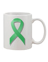 Light Green Printed 11 oz Coffee Mug - Perfect for Celiac Disease Awareness Ribbon Enthusiasts - TooLoud-11 OZ Coffee Mug-TooLoud-White-Davson Sales