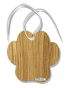 Light Wood Look Paw Print Shaped Ornament All Over Print by TooLoud-Ornament-TooLoud-White-Davson Sales