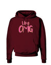 Like OMG Dark Hoodie Sweatshirt by TooLoud-Hoodie-TooLoud-Maroon-Small-Davson Sales