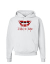 Like to Bite Hoodie Sweatshirt-Hoodie-TooLoud-White-Small-Davson Sales