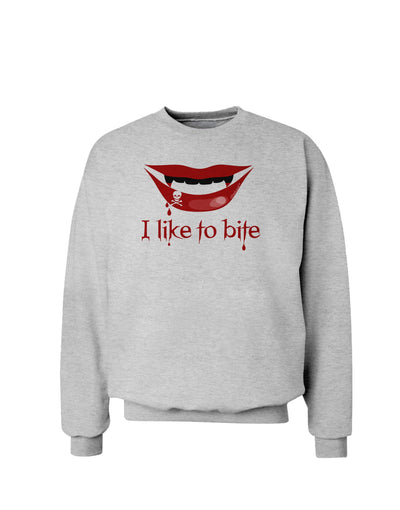Like to Bite Sweatshirt-Sweatshirts-TooLoud-AshGray-Small-Davson Sales