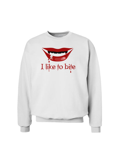 Like to Bite Sweatshirt-Sweatshirts-TooLoud-White-Small-Davson Sales