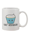 Lil Cupcake Printed 11 oz Coffee Mug - A Delightful Blend of Cuteness and Sprinkles by TooLoud-11 OZ Coffee Mug-TooLoud-White-Davson Sales