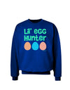 Lil' Egg Hunter - Easter - Green Adult Dark Sweatshirt by TooLoud-Sweatshirts-TooLoud-Deep-Royal-Blue-Small-Davson Sales