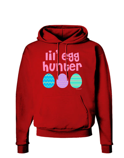 Lil' Egg Hunter - Easter - Pink Dark Hoodie Sweatshirt by TooLoud-Hoodie-TooLoud-Red-Small-Davson Sales