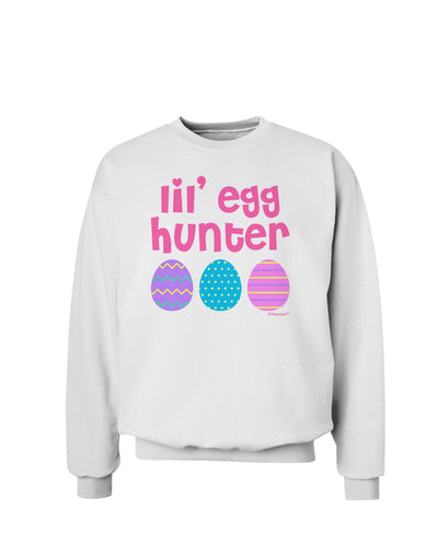 Lil' Egg Hunter - Easter - Pink Sweatshirt by TooLoud-Sweatshirts-TooLoud-White-Small-Davson Sales