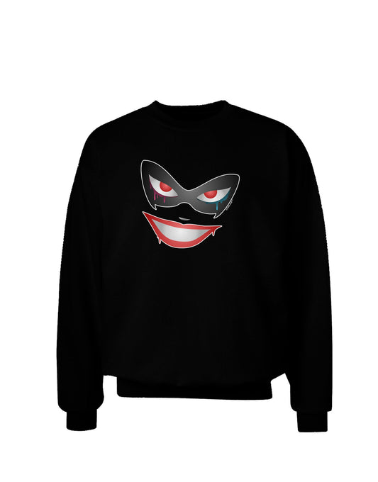 Lil Monster Mask Adult Dark Sweatshirt-Sweatshirts-TooLoud-Black-Small-Davson Sales