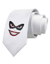 Lil Monster Mask Printed White Necktie